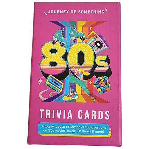 Journey of Something: 80's Trivia Cards - Adult Party Card Game, 180 Rad Questions, Pop Culture Knowledge, Decade Nostalgia, Ages 14+, 2+ Players