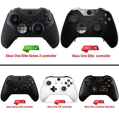 playvital Samurai Edition Anti Slip Silicone Case Cover for Xbox Elite Wireless Controller Series 2, Ergonomic Soft Rubber Skin Protector for Xbox Elite Series 2 with Thumb Grip Caps - Red & Black - color: Red & Black