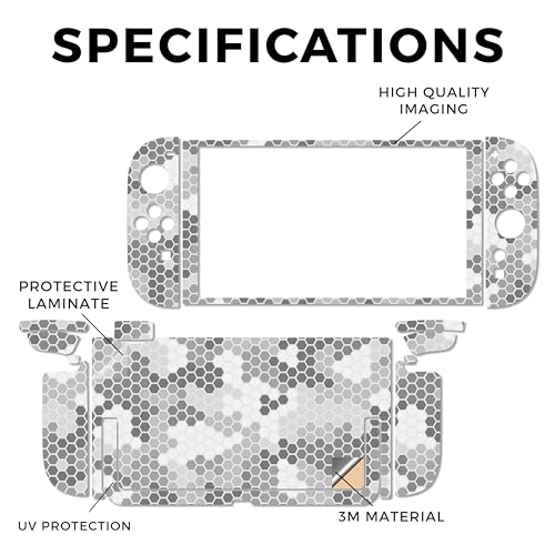 Gaming Skin Compatible with Nintendo Switch 2 Console Only - Camo Hexadots - Premium 3M Vinyl Protective Wrap Decal Cover - Easy to Apply | Crafted in The USA by MightySkins - color: Camo Hexadots, size: Switch 2 Console Skin Only, style: Matte Finish