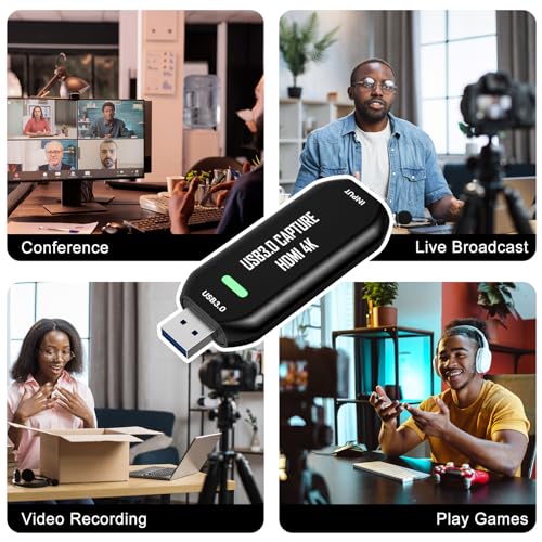 Cam Link 4K External Camera Capture Card 2K50/1080p60 for Streaming and Recording via DSLR Camcorder Actioncam for Video Conferencing Live Streaming Gaming on OBS/Zoom
