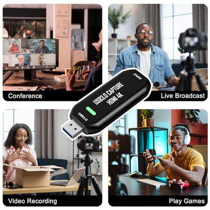 Cam Link 4K External Camera Capture Card 2K50/1080p60 for Streaming and Recording via DSLR Camcorder Actioncam for Video Conferencing Live Streaming Gaming on OBS/Zoom