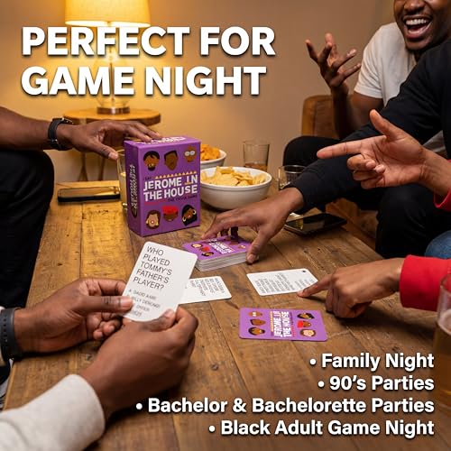 Jerome in The House Family Martin Trivia Party Card Game from The 90's TV Show If You Know The Saying This is for You Fun Game for Everyone Great at Black 90's Parties Game Night Fun (Family) - color: Family