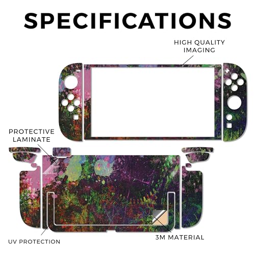 Gaming Skin Compatible with Nintendo Switch 2 Console Only - Paint Drip - Premium 3M Vinyl Protective Wrap Decal Cover - Easy to Apply | Crafted in The USA by MightySkins - color: Paint Drip, size: Switch 2 Console Skin Only, style: Matte Finish