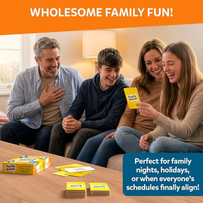 Family Banter Card Game – Fun Conversation Game for Family Game Night | Interactive & Hilarious Card Game with 148 Question Cards, Travel Game for Kids, Teens & Adults, Ages 8, 9, 10 & Up