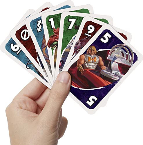 Mattel Games UNO Masters of The Universe Card Game for Kids, Adults and Game Night with Special Rule for 2-10 Players
