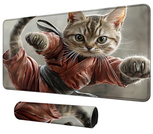 Cute Cats for MTG & TCG Playmat Mouse Pad,BFDHGQZC 24" x 14" Game Mat for MTG/RPG/CCG Trading Card Game Playmats Table Mat Perfect for Card Games Video Games Computer Office - color: Cute Cats