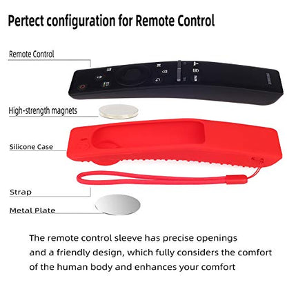 Silicone Protecitve Case Cover for Samsung Smart TV Remote Control BN59 Series, with Magnet Anti-Lost Shockproof Soft Anti Slip Samsung Remote Control Cover(Dark Gray) - color: Dark Gray