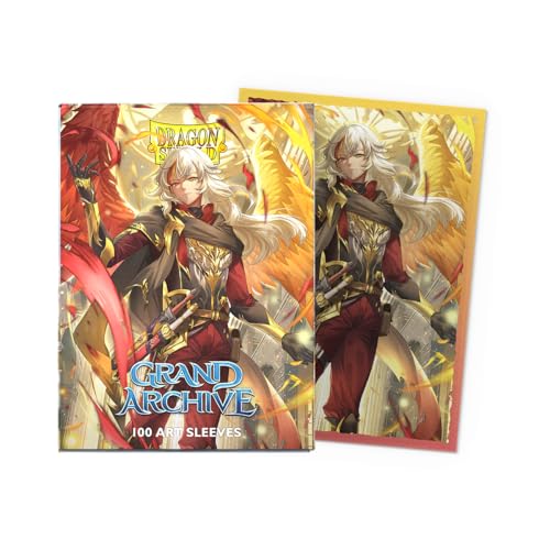 Dragon Shield | Grand Archive Matte Art Sleeves | 100 CT - Smooth & Tough Premium TCG Sleeves | Compatible with Pokemon, One Piece & Magic the Gathering | Azrael, Archangel of Materia - color: Azrael, Archangel of Materia