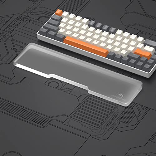 Acrylic Keyboard Wrist Rest - Compact 60% Keyboard- Mechanical Keyboards Ergonomic Palm Rest for Computer Keyboard,Anti-Slip Base,Wrist Pad for Laptop,Office & Home-Easy Typing - color: Compact, size: Standard