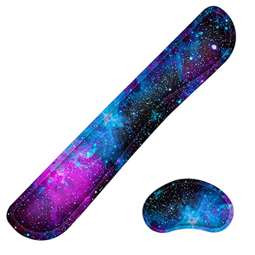 Wrist Rest for Computer Keyboard and Mouse Pad Support Memory Foam Set Ergonomic Lightweight Anti-Skid Wrist Cushion for Office Gaming Laptop Mac (MPH-KM39) - color: Mph-km39