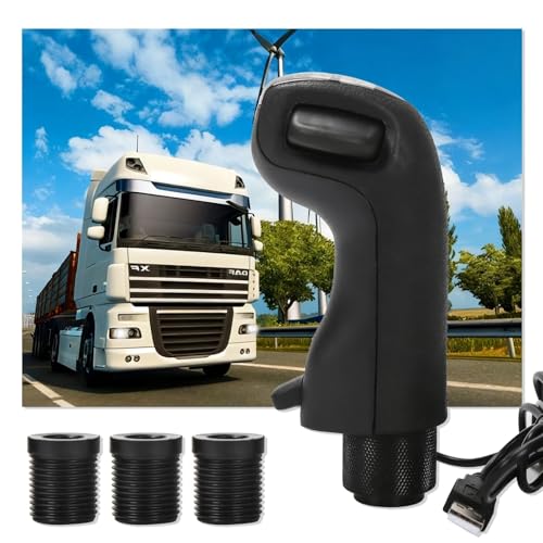 RYLNOK USB American Truck Simulator Shifter Gear Knob for ATS ETS2 18WOS FIA ETRC for Logitech G25 G27 G29 G920 G923,Thrustmaster TH8A,Fanatec SQ,PXN A7 Other DIY PC Sim Racing Shifter