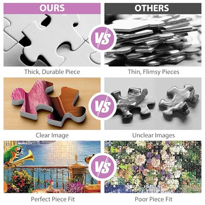 500 Piece Puzzles for Adults, Parrot Jigsaw Puzzle 500 Pieces for Adults Seniors, Nature Landscape Puzzles 500 Pieces for Adult, Holiday Party Gifts, Fun Challenging Family Games 20.5×15 in - style: Nature Puzzle