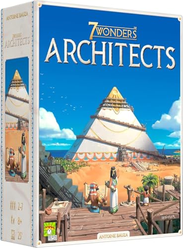 Asmodee 7 Wonders Architects - Shape History with Your Ingenious Wonders, Civilization Strategy Game for Kids and Adults, Ages 8+, 2-7 Players, 25 Minute Playtime | Build an ancient Wonder through fast, accessible strategy gameplay. Ages 8+, 2-7 Players,
