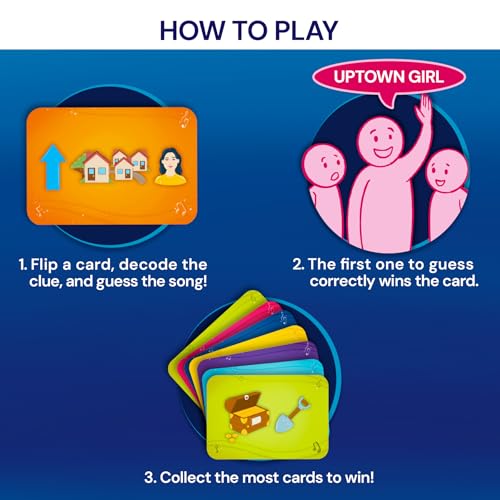 Gouda Games Jam Slam Music Card Game - Fast-Paced Song Guessing Party Game for Family Game Night, Fun for Adults, Teens & Kids, Gift for Music & Board Game Lovers, 3-12 Players