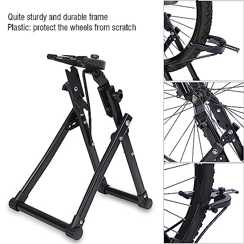 Haofy Bicycle Wheel Truing Stand Aluminum Alloy 25 27 Inch Adjustable Wheel Alignment Tool Foldable Frame for Home Garage Bike Repair Shop and Race Event Use