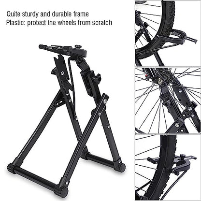 Haofy Bicycle Wheel Truing Stand Aluminum Alloy 25 27 Inch Adjustable Wheel Alignment Tool Foldable Frame for Home Garage Bike Repair Shop and Race Event Use
