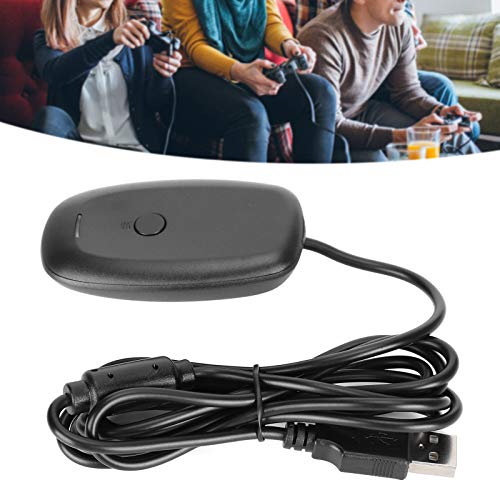 USB Gaming Receiver, Wireless USB Gaming Receiver Adapter, Plug and Play PC Receiver for 360 Controllers, Supports up to Four Wireless Controllers and Headsets