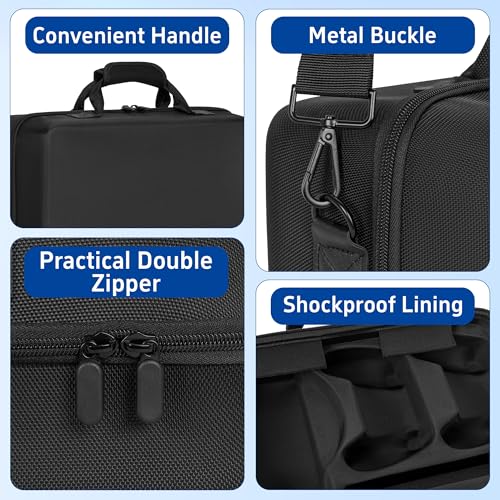 OUUTMEE Hard Shell Carrying Case Compatible with PS5 Slim | Travel Storage Bag for PS5 Slim, Organizer Protective Case Holds PS5 Slim Disk Digital Edition, Games and Accessories - size: For PS5 Slim