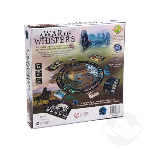 A War of Whispers 2nd Edition Strategy Board Game, Adults & Teens | A War of Whispers 2nd Edition; intrigue & diplomacy strategy game; for adults & teens