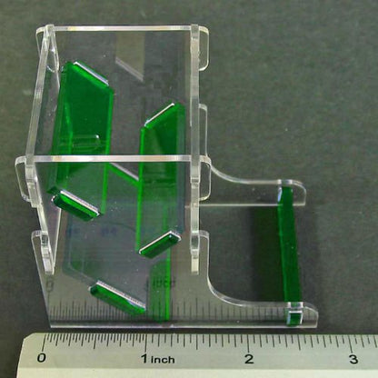 LITKO Mini Dice Tower | Fits 10mm & 12mm Dice | Rolls 10mm & 12mm mini dice — not 16mm+ | Collapsible flat-pack | Tool-free assembly | Catch tray | One kit - color: Translucent Green & Clear