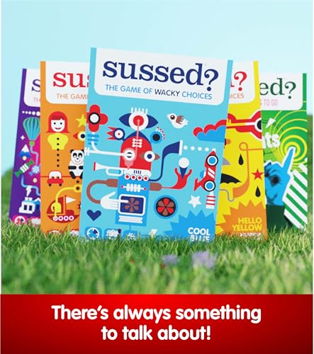 SUSSED The Wacky ‘What Would You Do’ Social Card Game - Fun & Easy for Kids - Family Travel Game for Road Trips & Car Journeys - Ages 6 & Up - Yellow Deck - color: Hello Yellow (Hilarious Everyday Events Theme)