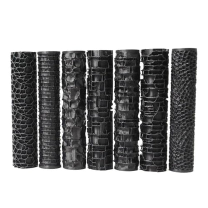 7-Piece Texture Roller Set, Tabletop Terrain Road Pattern Tool | lightweight & durable. Tabletop terrain & miniature ground crafting, DIY accessory for hobbyists. - color: Interesting 7 patterns