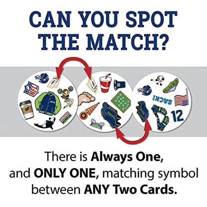 MasterPieces Game Day - NFL Seattle Seahawks Spot It Game For Kids, Adults, and Family - style: Seattle Seahawks
