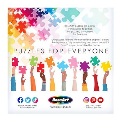 RoseArt - Soft Touch - Summer Quilt 1000 Piece Jigsaw Puzzle for Adults, Colorful Modern Design Finished Size 26.625 x 19.25 Made in USA - style: Summer Quilt
