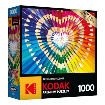 RoseArt - Kodak Premium - Life is a Box of Colors - 1000 Piece Jigsaw Puzzle for Adults - style: Life is a Box of Colors