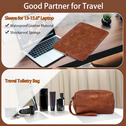 Garment Bag for Travel Convertible Carry on Travel Duffel Bag for Men Women | 3PCS Large Weekender Bag with Waterproof Shoes Pouch 2 in 1 Hanging Clothes Suit Dress Bag Travel Garment Duffel Bag 56L - color: A1-Brown-Faux Leather