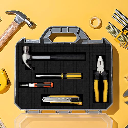 Sfcddtlg 4 Pcs Pick Apart Foam Inserts- 16 x 12 x 1 Inch Pick and Pluck Foam Sheets- Pluck Pre Cubed Foam Pads for Toolbox Game Box Cases Camera Storage Drawer - color: 4 Pcs- 16x12x1inch
