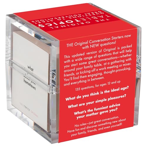 TableTopics - The Original Conversation Starter Cards - 135 Questions to Break the Ice & Build Connection with Friends, Acquaintances, & Coworkers - at Meetings, Parties, & at Home