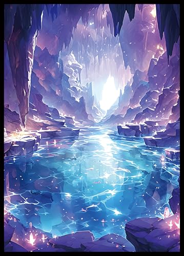 MTG Card Sleeves - Underground Sea(Blue Black) - Fantasy Dual Lands Series - Ultra Clear Front & Matte Finish Back, 100 Count Standard Size TCG Art Sleeves for Magic The Gathering - color: Underground Sea(blue Black)