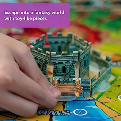Castle Panic Cooperative Board Game – Defend Towers Against Goblins, Orcs, & Trolls for Game Night – 4 Game Modes – 1 to 6 Players – Strategy Board Games for Adults & Kids 8+ by Fireside Games - style: 1st Edition