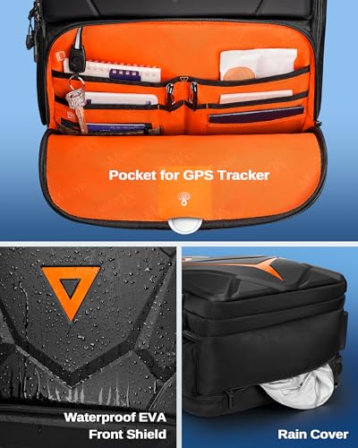 MATEIN 18 inch Hard Shell Gaming Backpack for Men with EVA Front Shield | Waterproof, Extra Large Laptop Backpack, TSA Approved, Gaming Laptop Bag, Controller Pockets, Cooling Pad Compartment