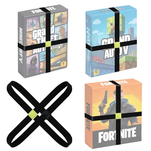 8Pcs Board Game Elastic Box Bands,Durable & Equipped With Anti-Slip Design To Keep Your Board games, Tabletop games,Card games,RPGs & Other Items Remain Closed During Travel & Storage Without Rubbing
