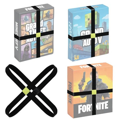 8Pcs Board Game Elastic Box Bands,Durable & Equipped With Anti-Slip Design To Keep Your Board games, Tabletop games,Card games,RPGs & Other Items Remain Closed During Travel & Storage Without Rubbing