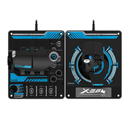 Saitek Pro X-56 Rhino H.O.T.A.S. Video Game Flight Controller for PC (SCB432210002/01/1)