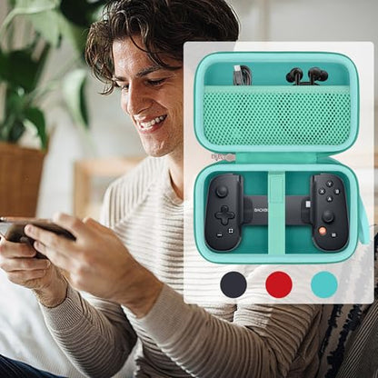 khanka Case for Backbone Pro/Backbone One iOS Mobile Gaming Controller,Carrying Case Compatible with Backbone Pro/Backbone One iOS Mobile Gaming Gamepad/Controller (Teal) - color: Teal