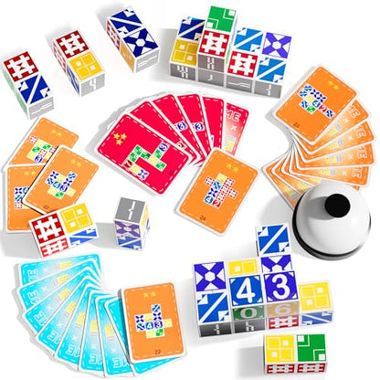 2.0 Family Board Game for Kids & Adults, Block Puzzle Games, 2+ Player Card Matching Puzzles for Children, Birthday Easter Christmas Party Gifts for Boys & Girls - size: Edition 2.0: 2-4 players