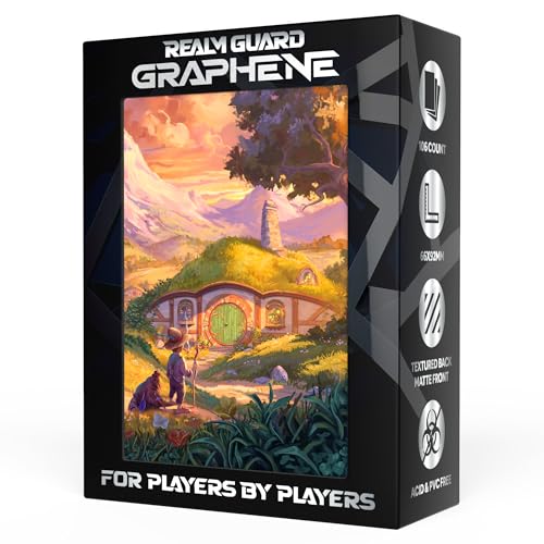 (Halfling Tranquility V1) 100% Hand-Drawn 100ct Textured Matte TCG/MTG Card Art Sleeves by Realm Guard - style: V1 Graphene