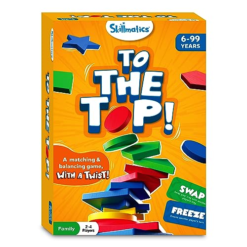Skillmatics Board Game – to The Top | Matching & Balancing Game with a Twist, Match Colors & Shapes, Gifts & Fun Family Friendly Game