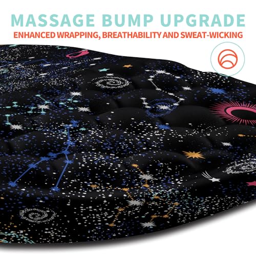 Ergonomic Mouse Pad Wrist Support with Memory Foam Massage Bulge, Carpal Tunnel Pain Relief Mousepad Wrist Rest for Mouse(12x8 inch, Galaxy) - color: Kg021-galaxy