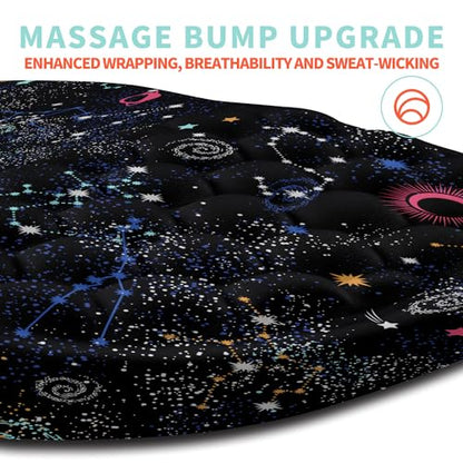 Ergonomic Mouse Pad Wrist Support with Memory Foam Massage Bulge, Carpal Tunnel Pain Relief Mousepad Wrist Rest for Mouse(12x8 inch, Galaxy) - color: Kg021-galaxy