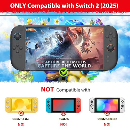 for Joycon Joystick Replacement Kit 2Pack, Joycon Repair Tool Kit Replacement for Switch 2 for Joycon 2 (L)/(R) Blue/Red, Including Screwdrivers, Thumbstick Caps & Screws (Blue/Red 2Pack Tool Kit) - color: Blue/Red 2Pack Tool Kit