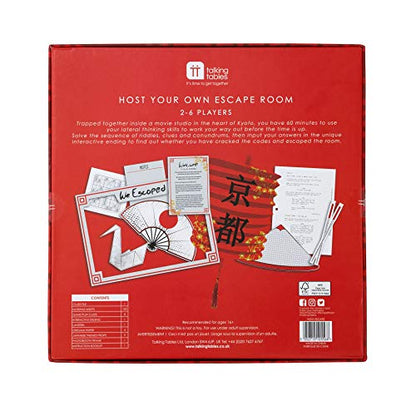 Talking Tables Escape Room Game at Home | Host Your Own Games Night | Japanese Themed | Interactive Ending | for Birthday Party, After Dinner Parties, Entertainment, Adults, Teenagers - color: Escape Room at Home