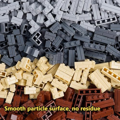 Wall Classic Bricks Parts and Pieces: 340 PCS Masonry Profile Accessories Building Block Sets(Mix) - color: Mix