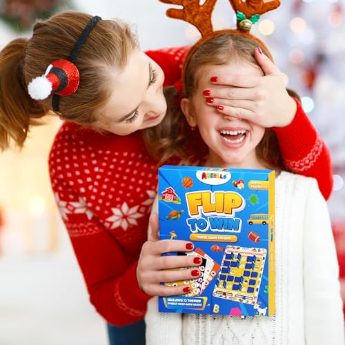 Memory Matching Game for Kids, Travel Toys for Toddlers Boys Girls Ages 3-5 | Plane Activities for Toddlers, Road Trip Essentials for Airplane, Car, Camping, Christmas Birthday Gifts for Ages 3 4 5 6 7 8