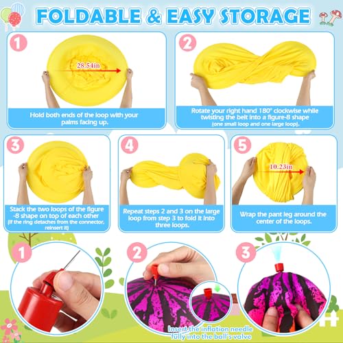 EULRGAUS Granny Pants Yard Game, Tossing Game Set with 20 Bouncy Balls & 10 Water Balls for Kids Adults, Family Outdoor Party Game for Carnival, Field Day, Reunion, Birthday Backyard & Lawn