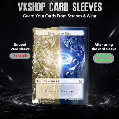 500Pcs Soft Clear Card Sleeves, Polypropylene (PP) Standard Trading Card Sleeve Protectors for Penny Card Sleeve,Football,Magic, Baseball,MTG,Yugioh Cards - color: Clear 500p
